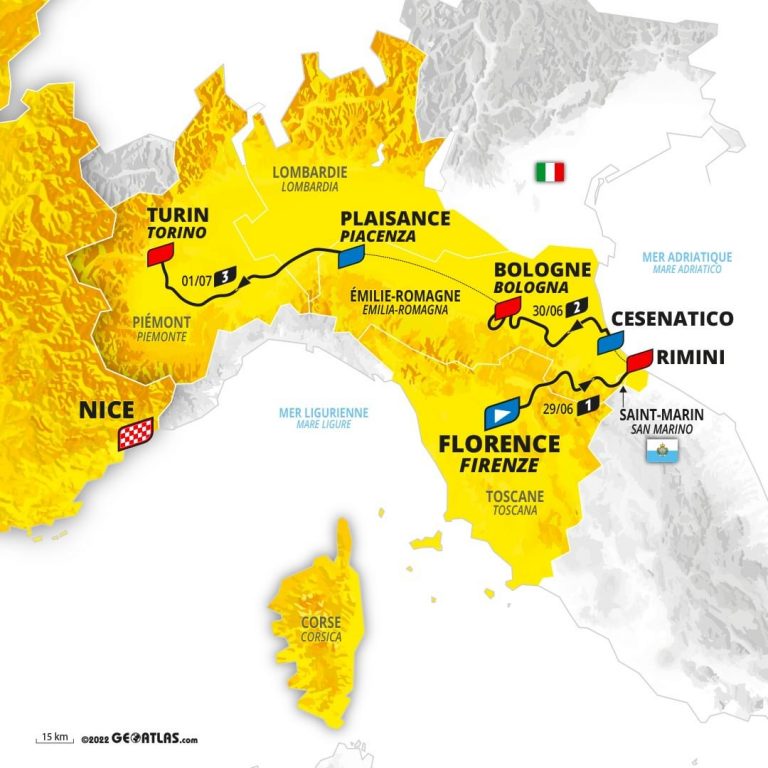 Grand Départ Tour de France 2024 in Emilia-Romagna: eventi e viabilità